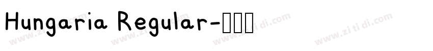Hungaria Regular字体转换
